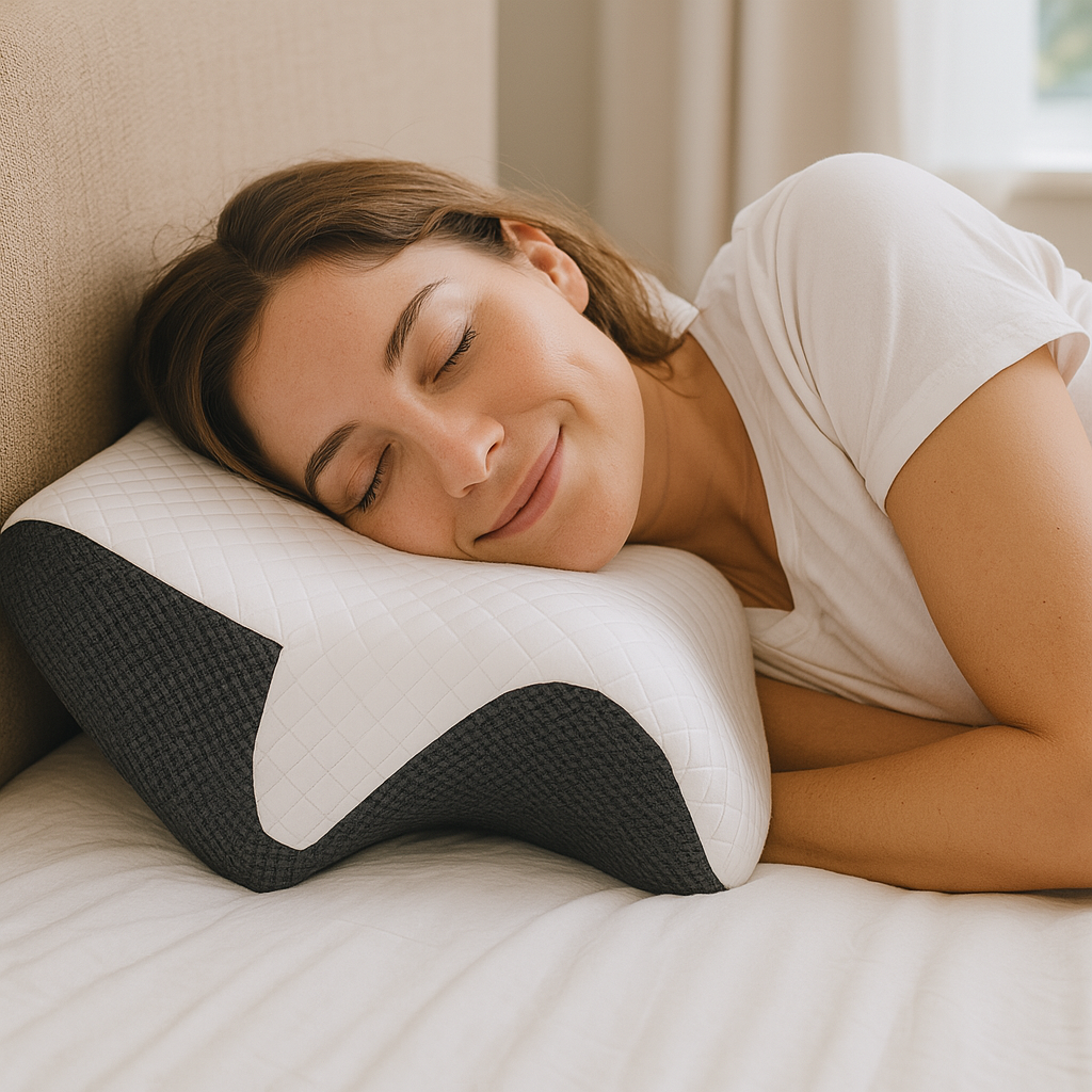 Cloudina Pillow 2.0 – Ergonomic Memory Foam for Deep, Pain-Free Sleep